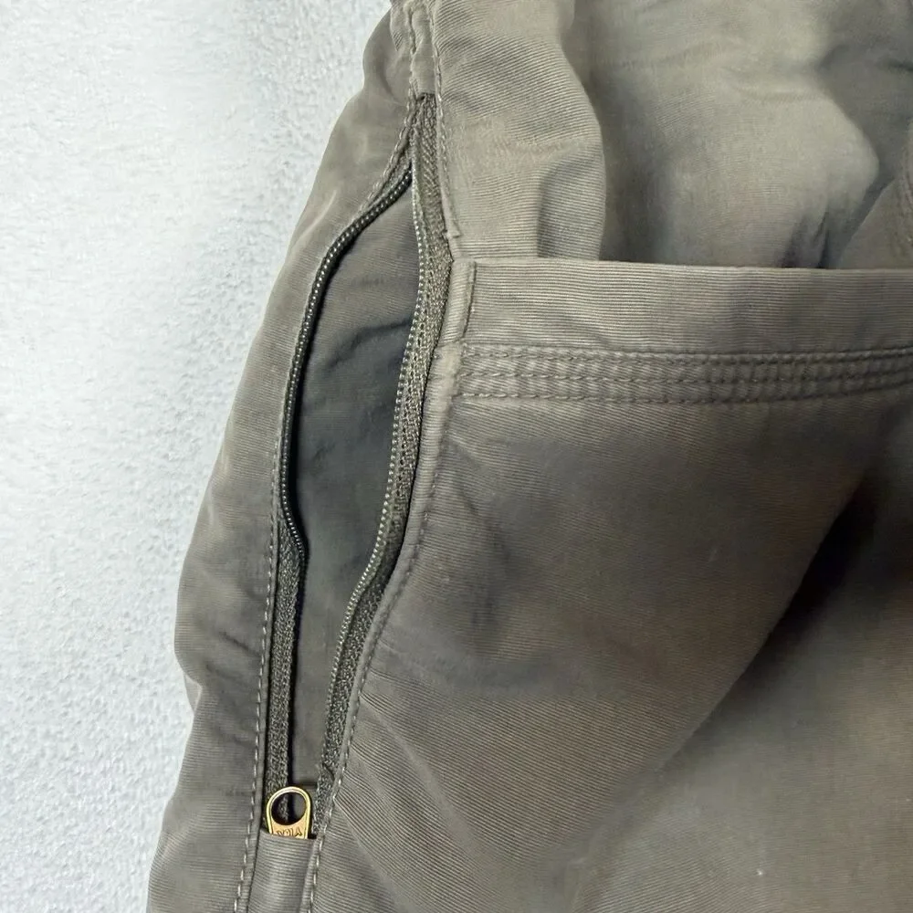 The North Face Cargo Shorts Mens XL Green Outdoor Hiking Belted Utility 10”